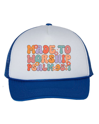 Made to Worship Bible Verse Cap Trucker Hat