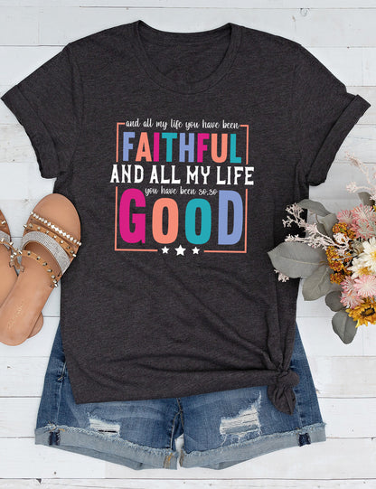 All My Life Faithful Long Sleeve Christian T Shirts