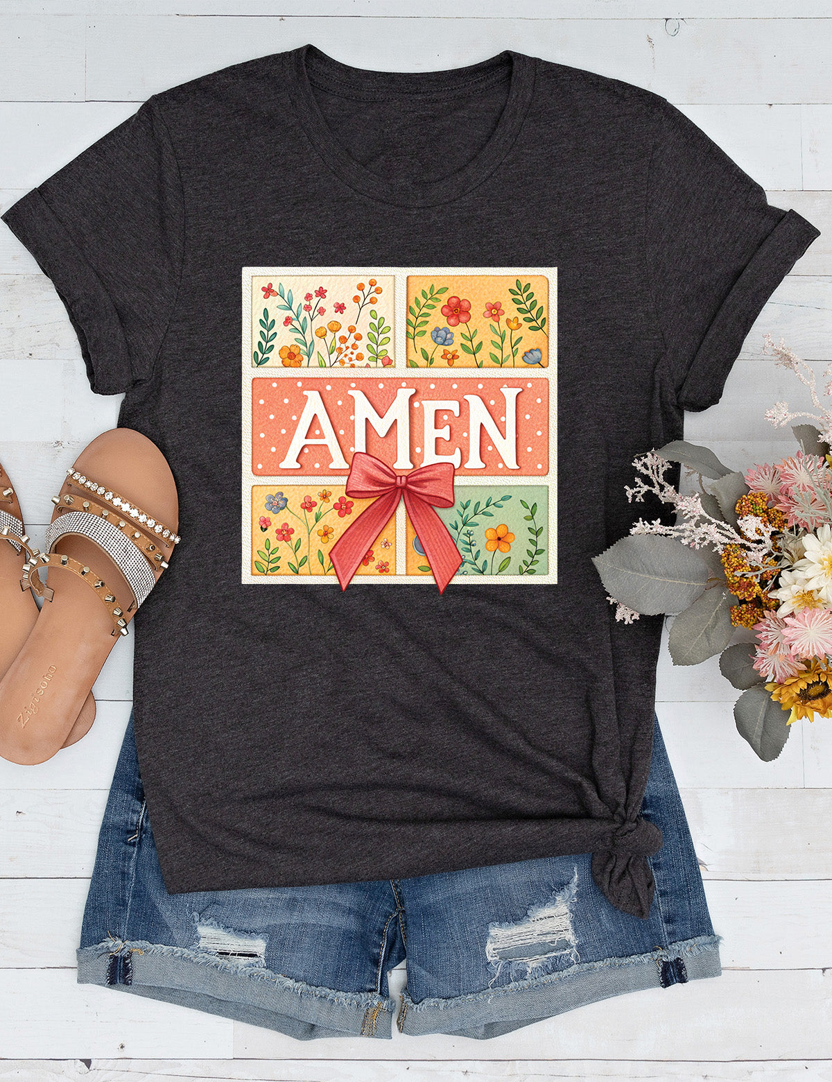 Amen Easter Womens Christian Long Sleeve T Shirts