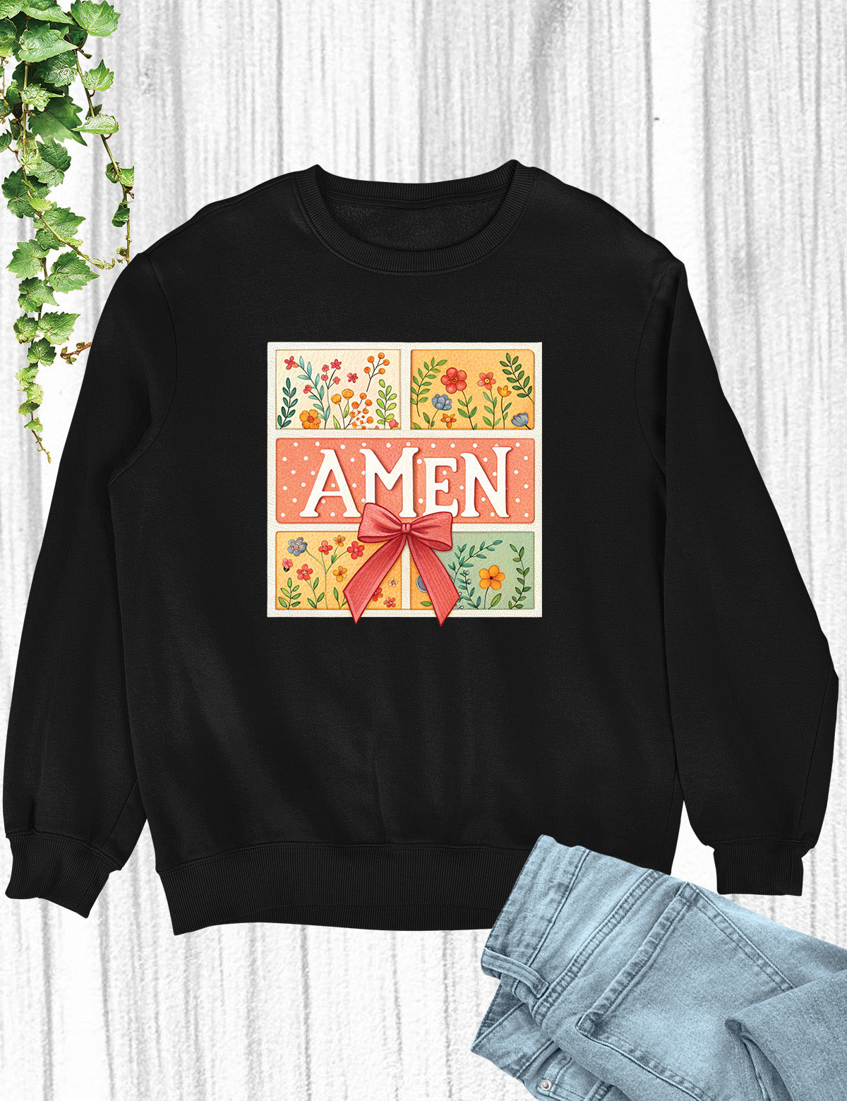 Amen Easter Womens Christian Long Sleeve T Shirts