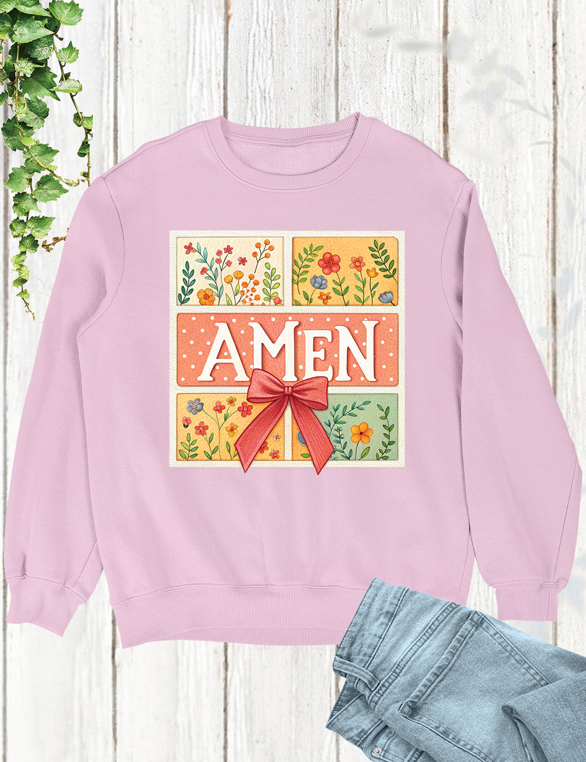 Amen Easter Womens Christian Long Sleeve T Shirts