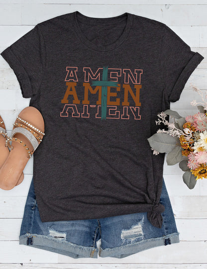 Amen Retro Religious Long Sleeve T Shirts