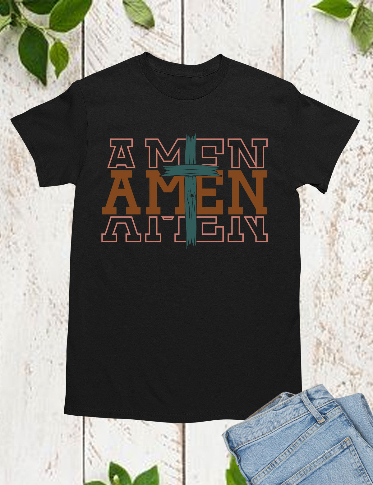 Amen Retro Religious Long Sleeve T Shirts