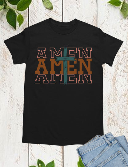 Amen Retro Religious Long Sleeve T Shirts