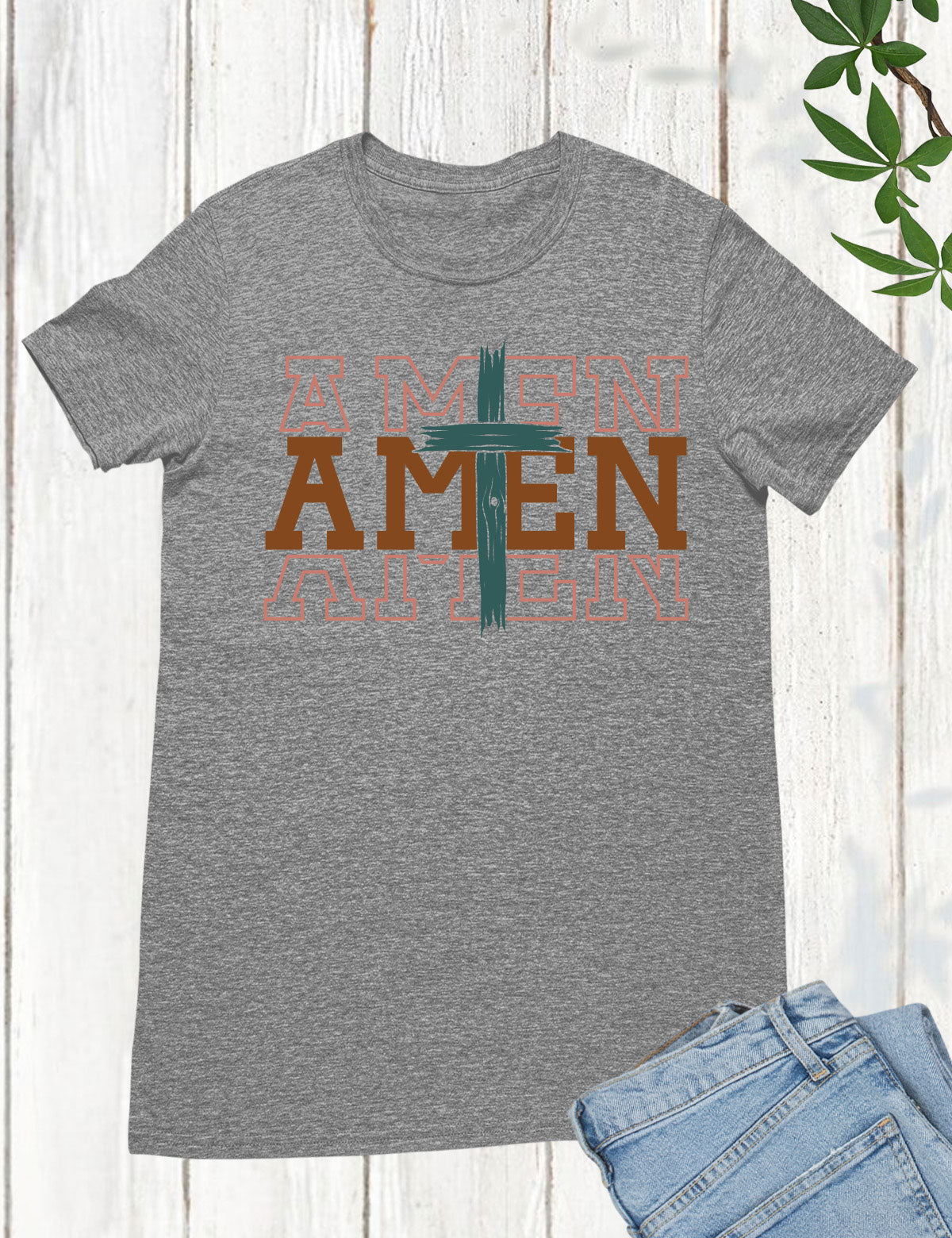 Amen Retro Religious Long Sleeve T Shirts