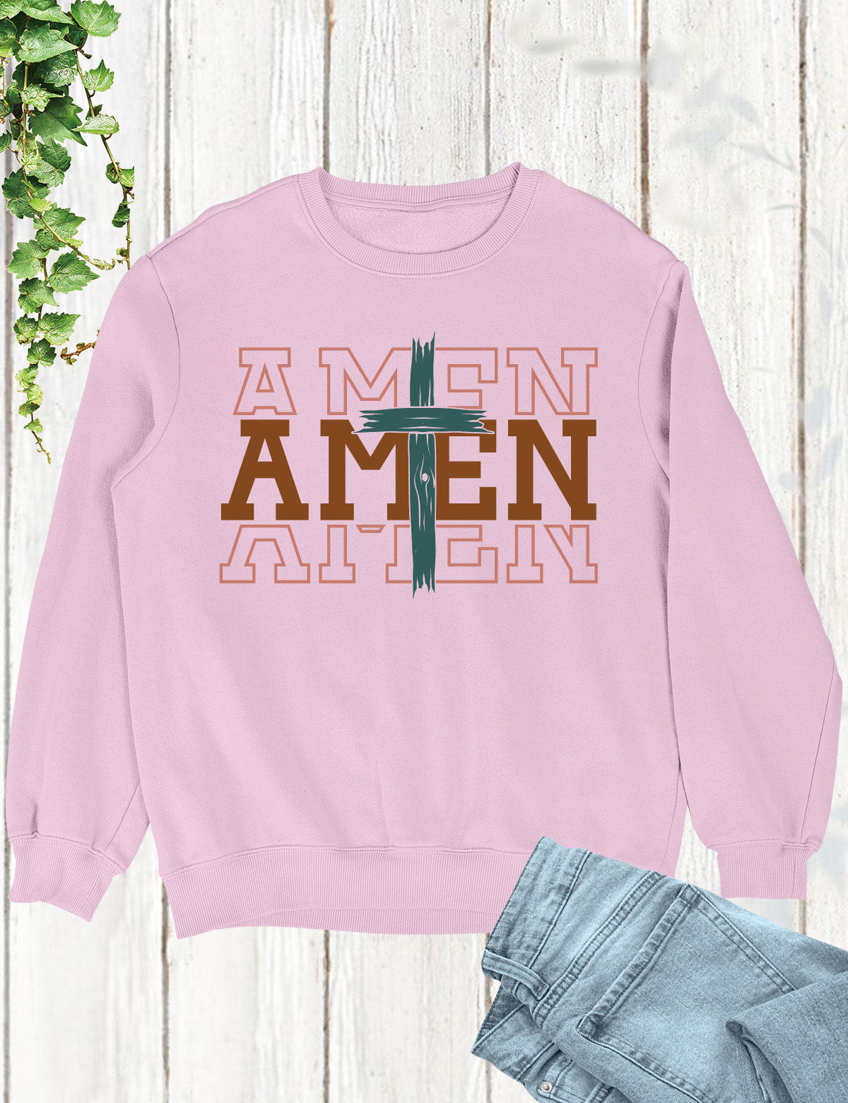 Amen Retro Religious Long Sleeve T Shirts