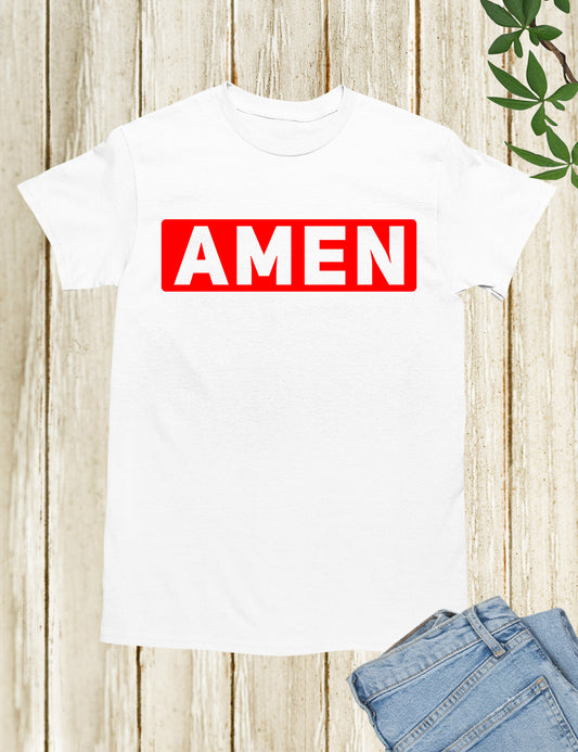 AMEN Religious Tees Let God's will Be Done