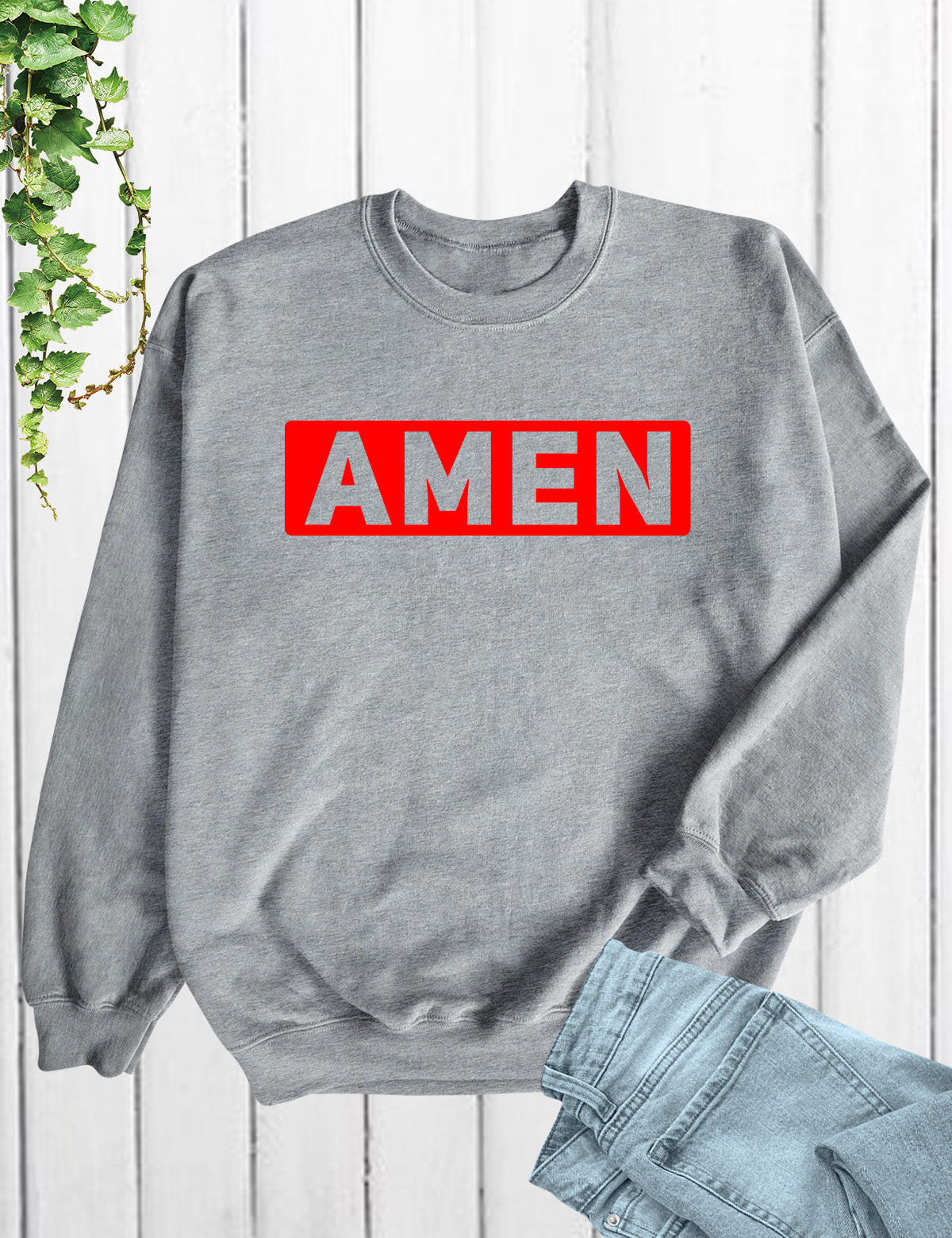 AMEN Religious Sweatshirts Let God's will Be Done