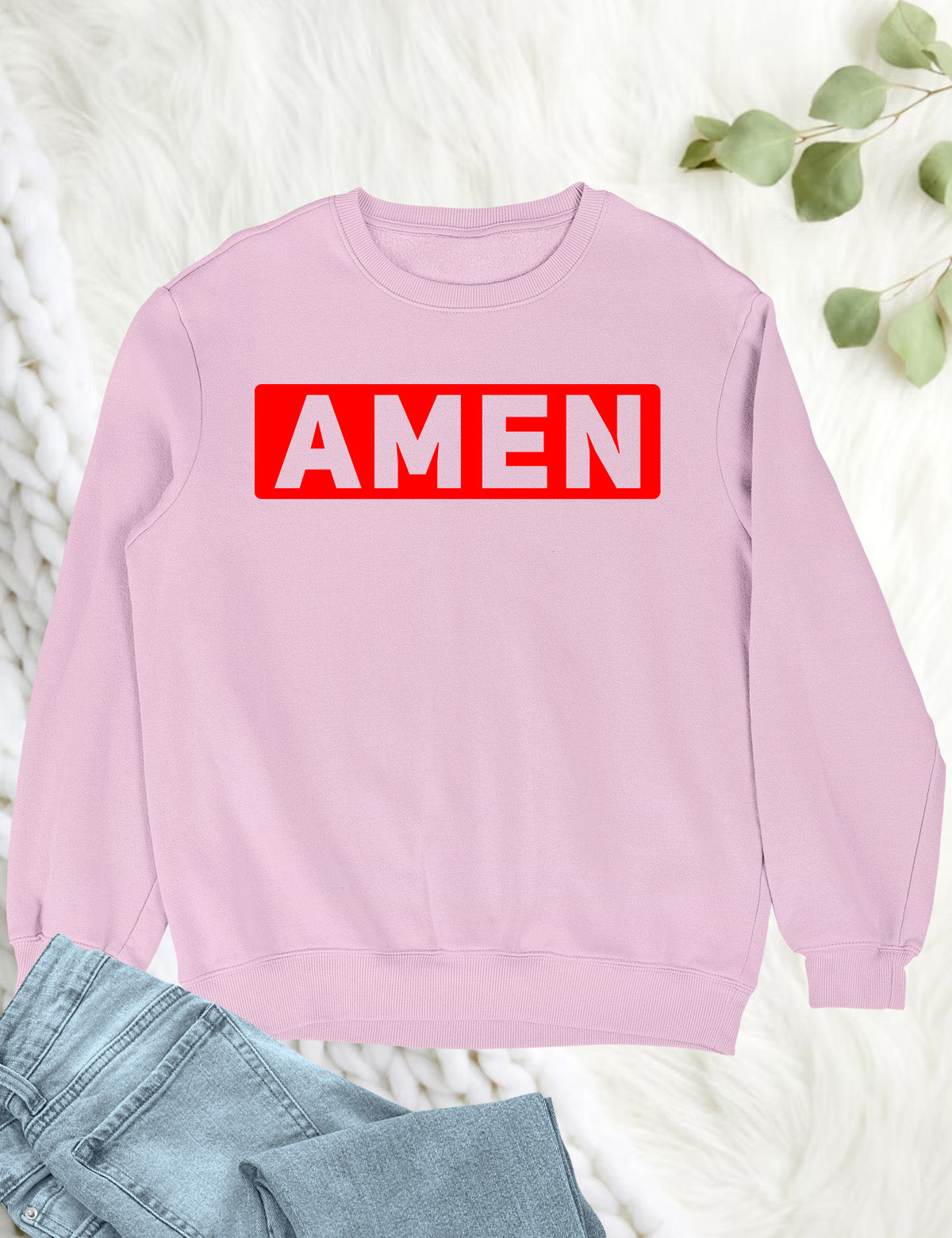 AMEN Religious Sweatshirts Let God's will Be Done