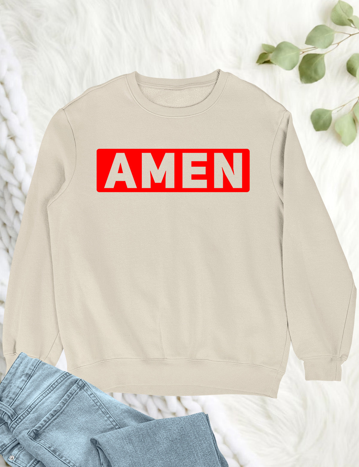 AMEN Religious Sweatshirts Let God's will Be Done