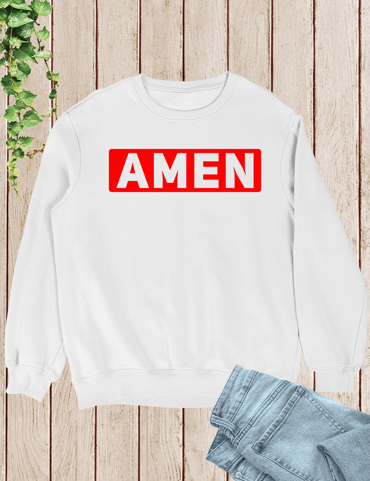 AMEN Religious Sweatshirts Let God's will Be Done