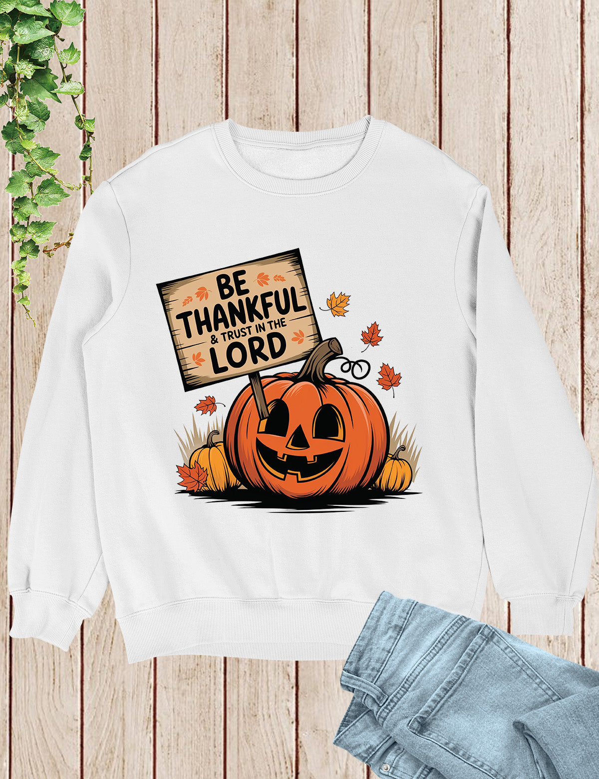 Be Thankful and Trust in The Lord Sweatshirt