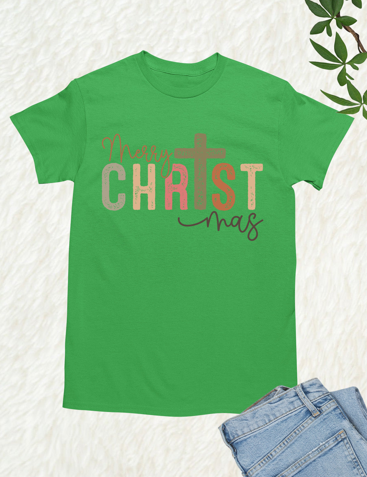 Merry Christmas Christian Retro T Shirt