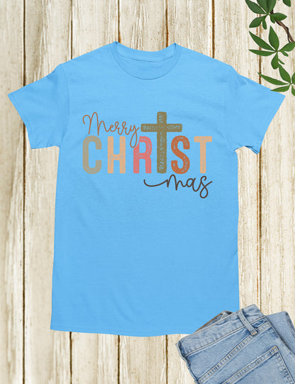 Merry Christmas Christian Retro T Shirt