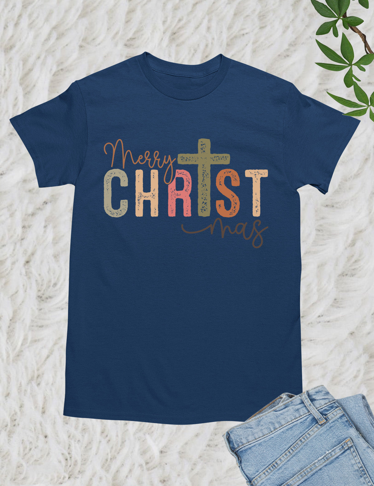 Merry Christmas Christian Retro T Shirt
