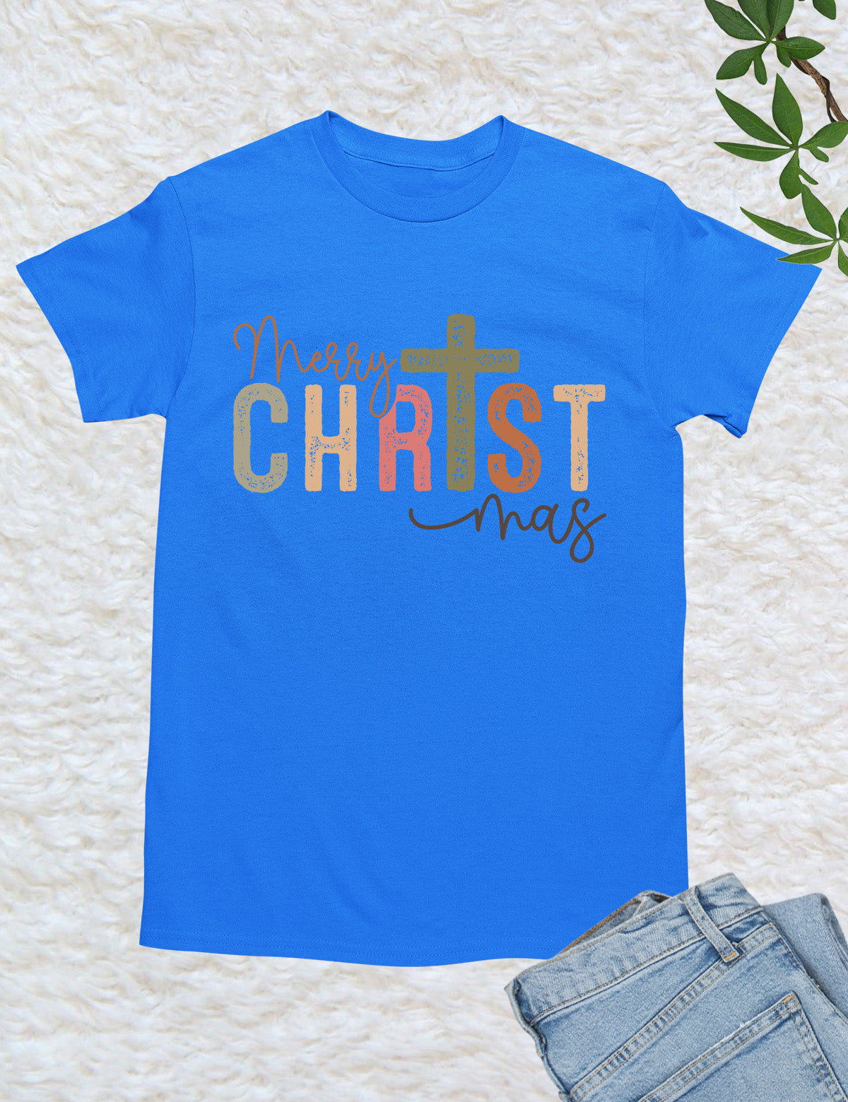 Merry Christmas Christian Retro T Shirt