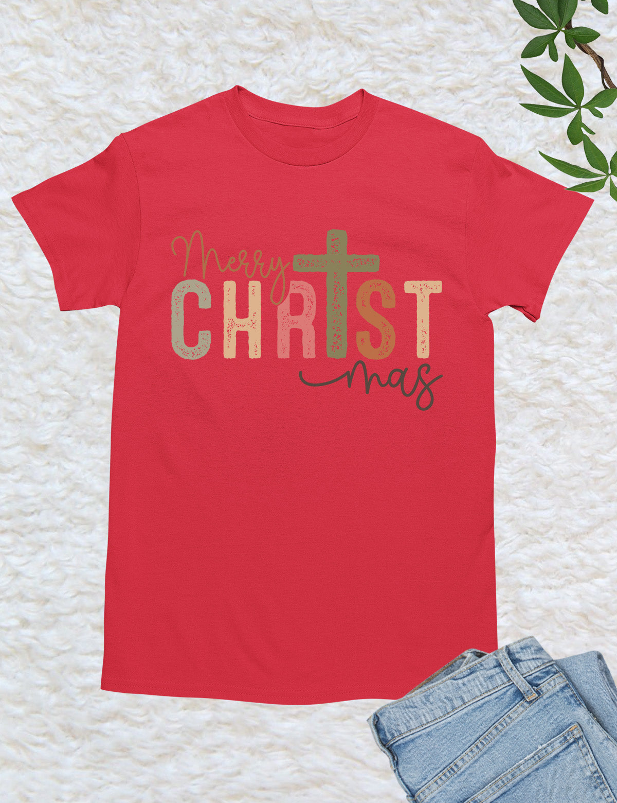 Merry Christmas Christian Retro T Shirt