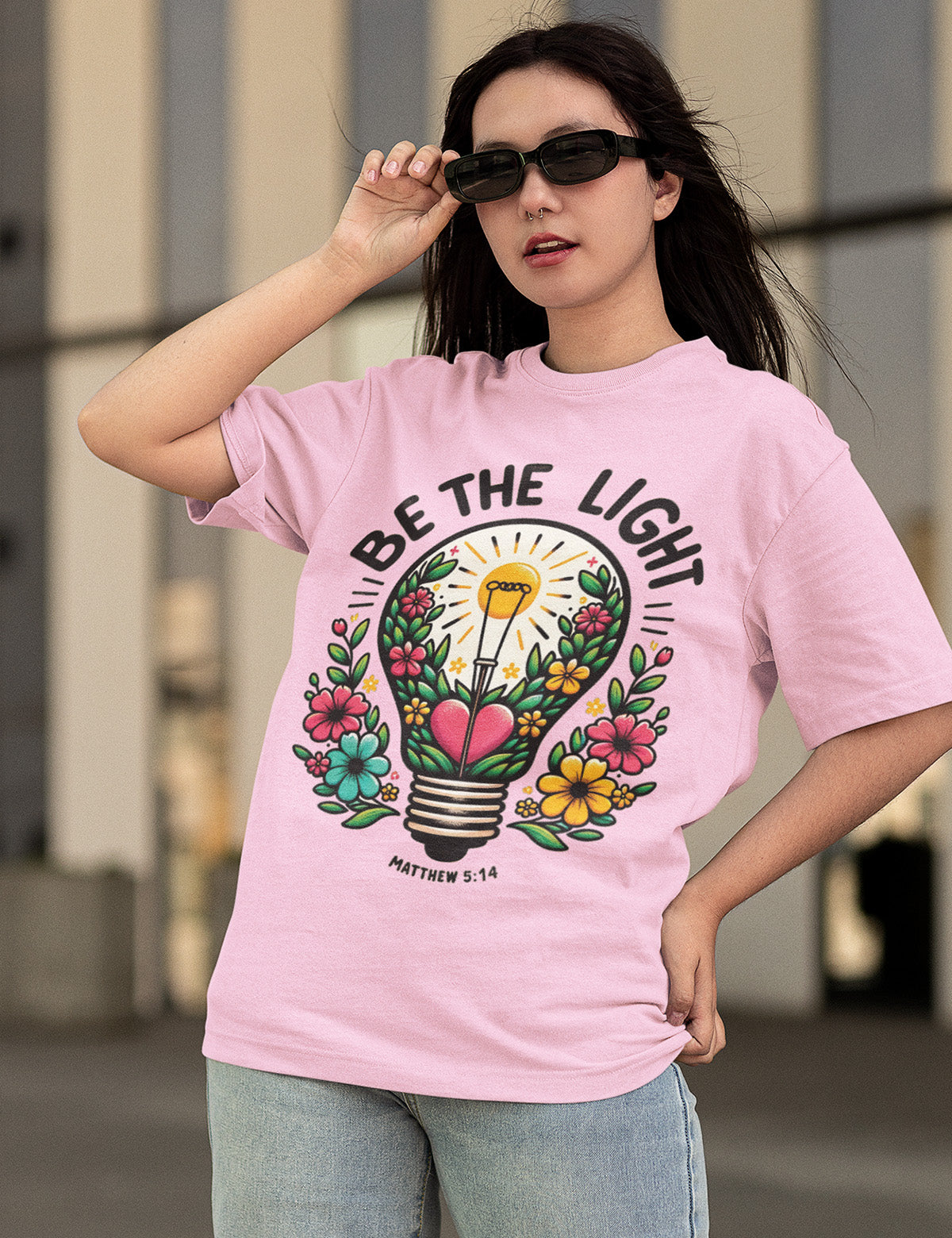 Be The Light Scripture Shirt Gift