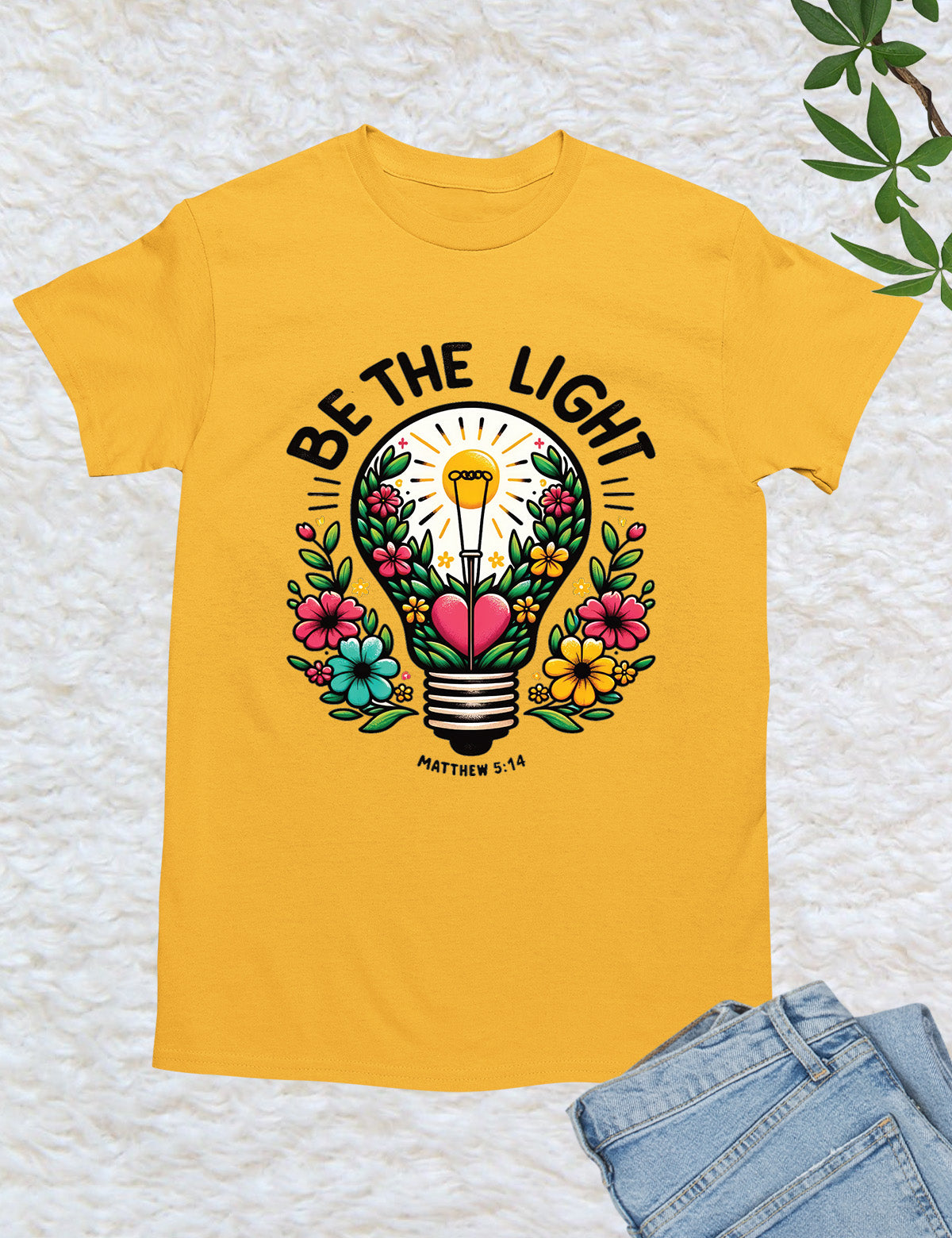 Be The Light Scripture Shirt Gift