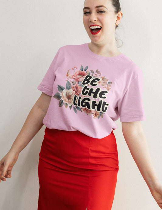 Be The Light Floral Religious Shirt