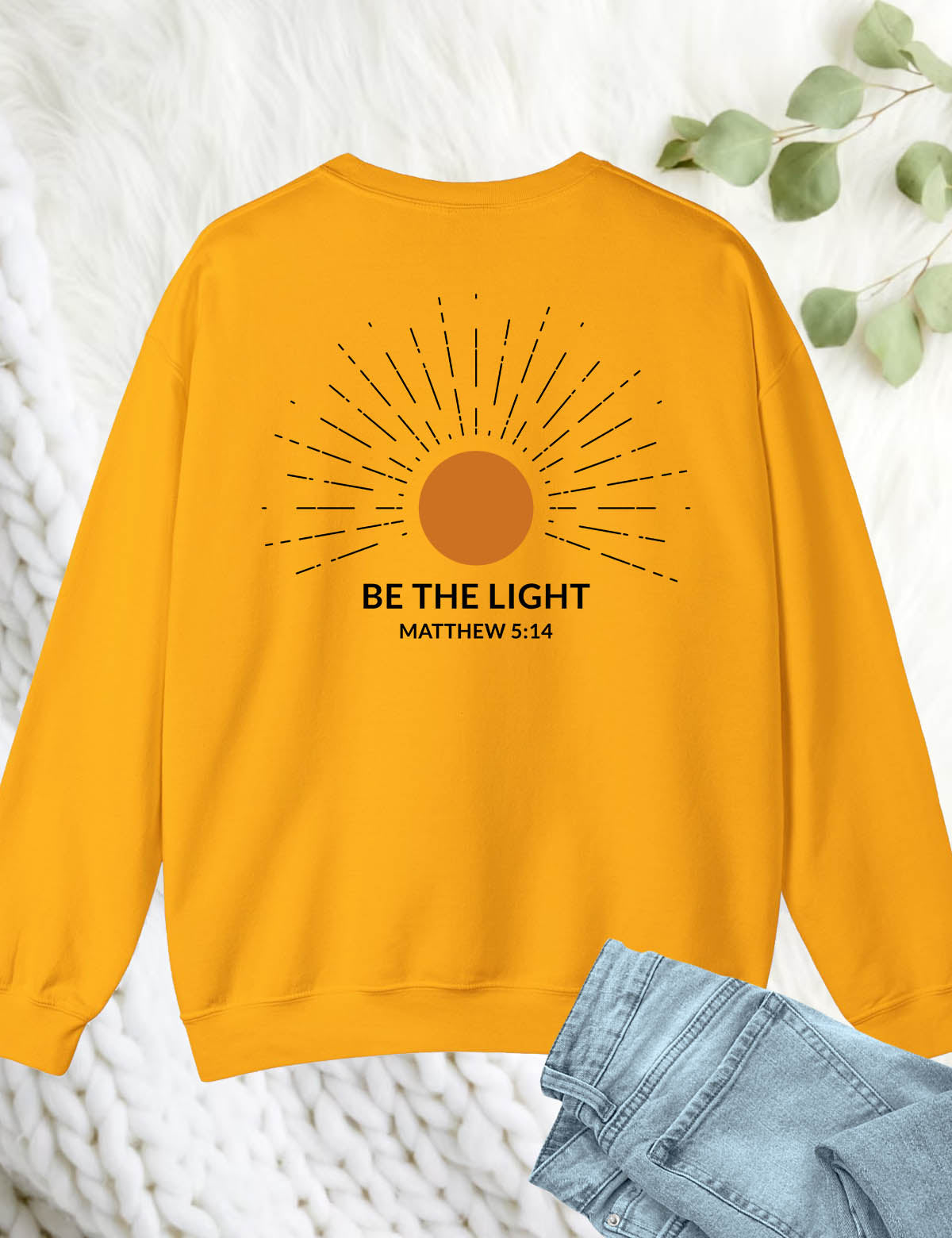 Be The Light Christian Religious Sweatshirts for women