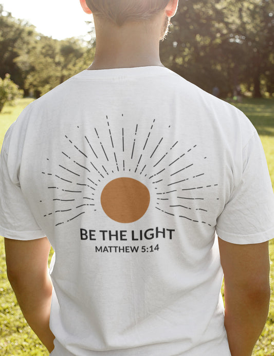 Be The Light Christian Religious shirts for women