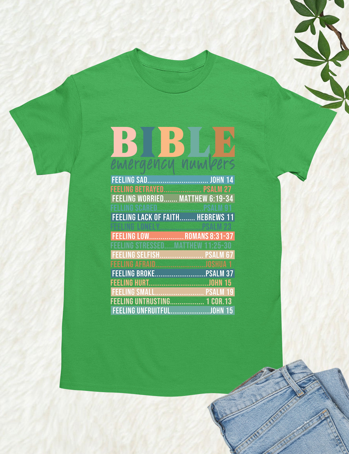 Bible Emergency Numbers Nutrition Facts T Shirt