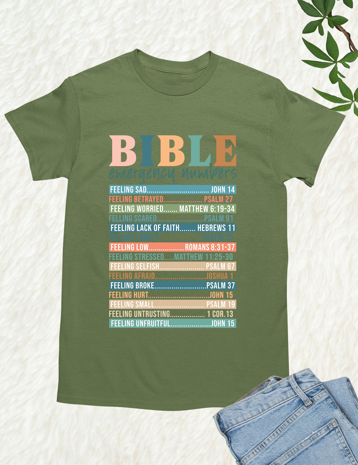 Bible Emergency Numbers Nutrition Facts T Shirt