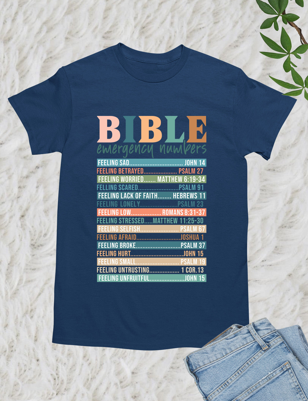 Bible Emergency Numbers Nutrition Facts T Shirt