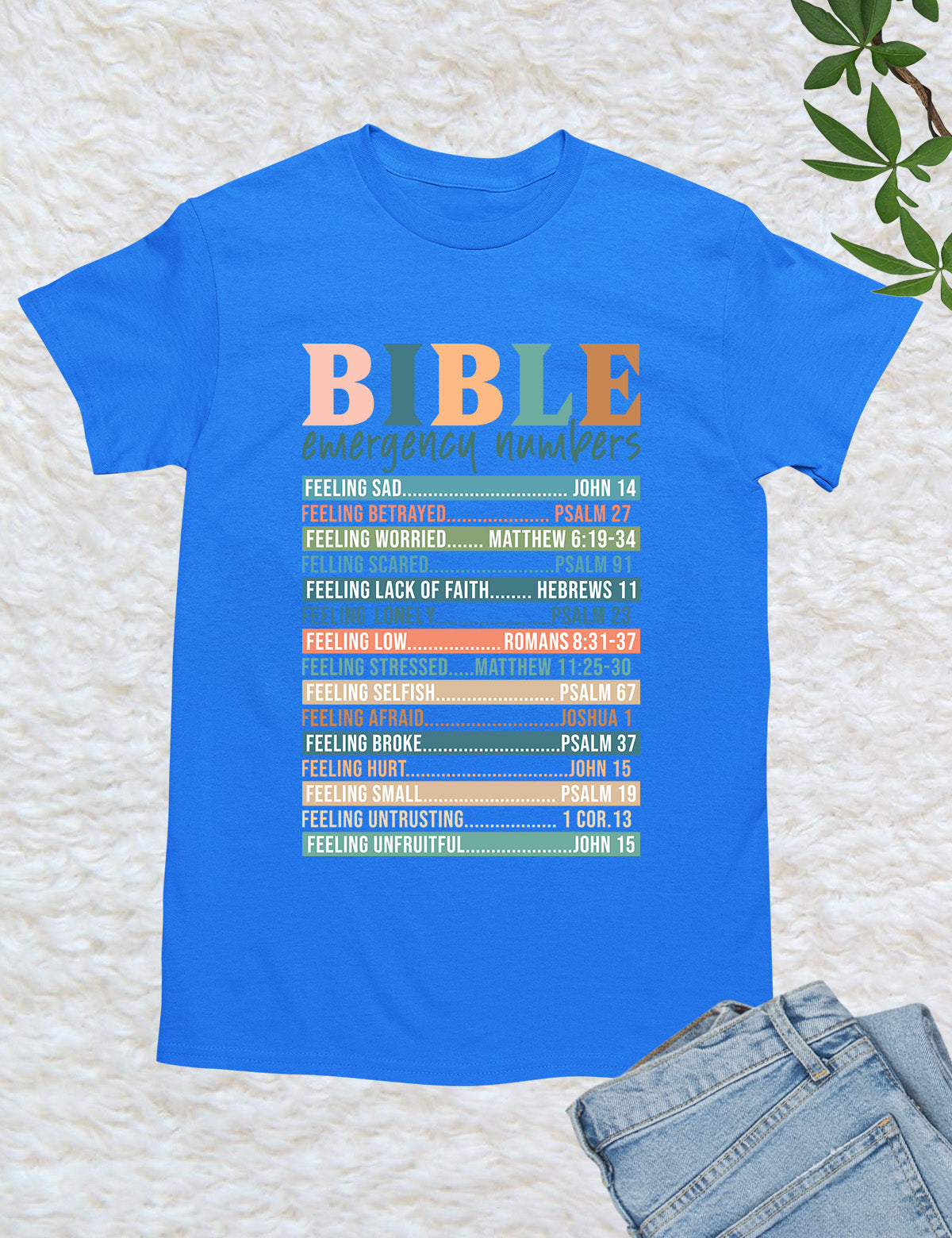 Bible Emergency Numbers Nutrition Facts T Shirt