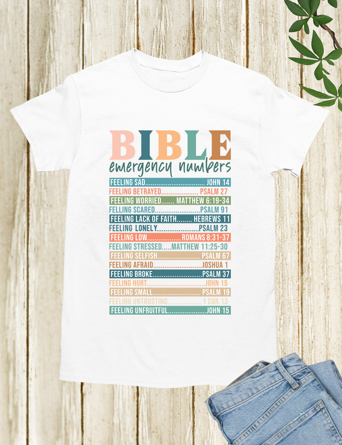 Bible Emergency Numbers Nutrition Facts T Shirt