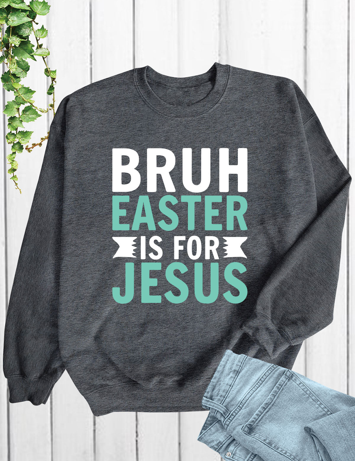 Bruh Easter Is For Jesus Christian Long Sleeve Tees