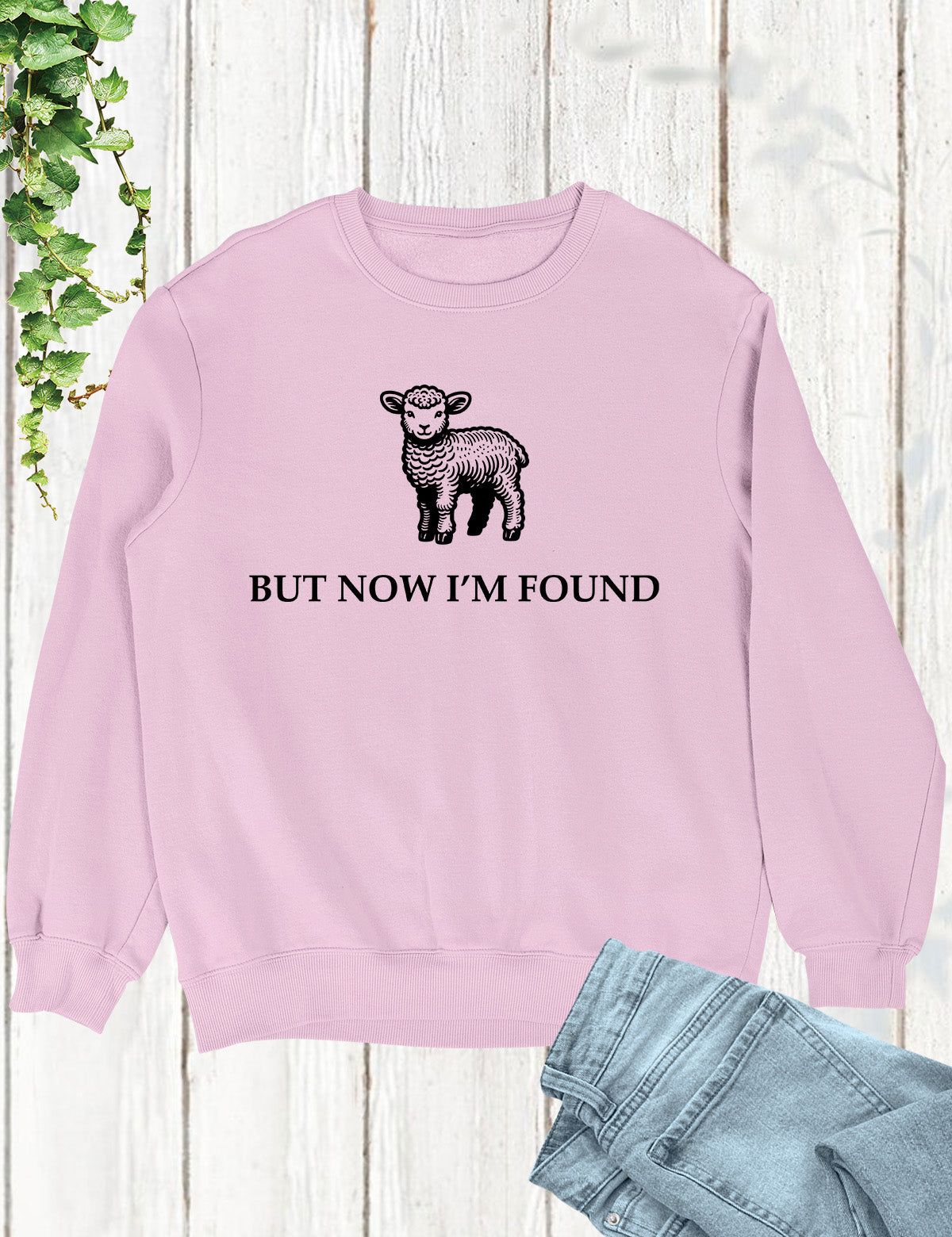 But Now I'm Found Christian Sweatshirt Retro Jesus Sweater