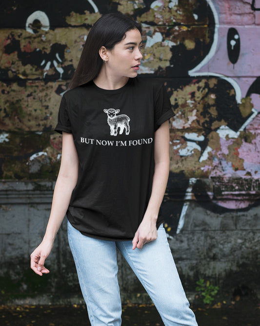 But Now I'm Found Christian T-shirt Retro Jesus Tee