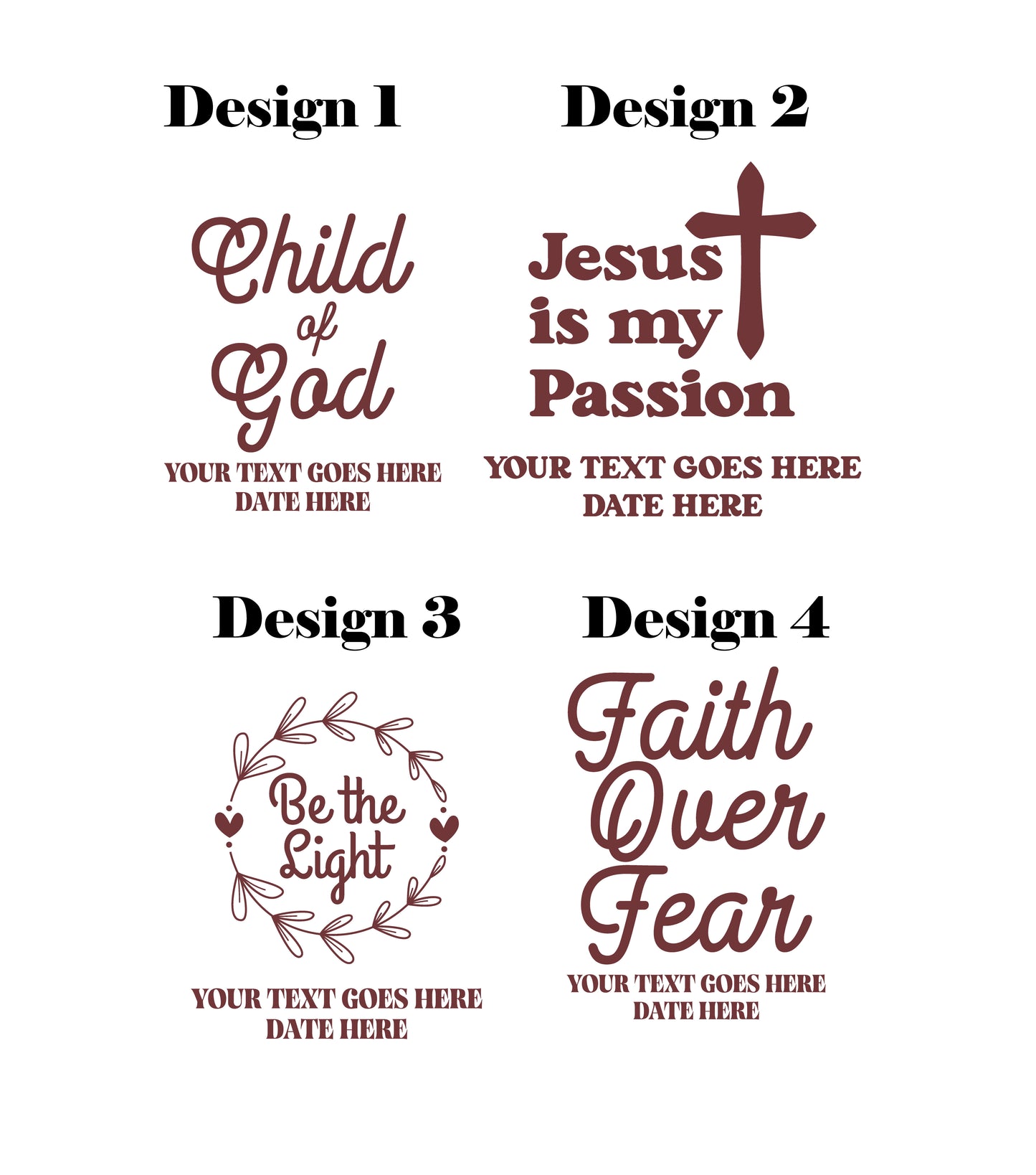 Christian Custom Bible Cover With Verses