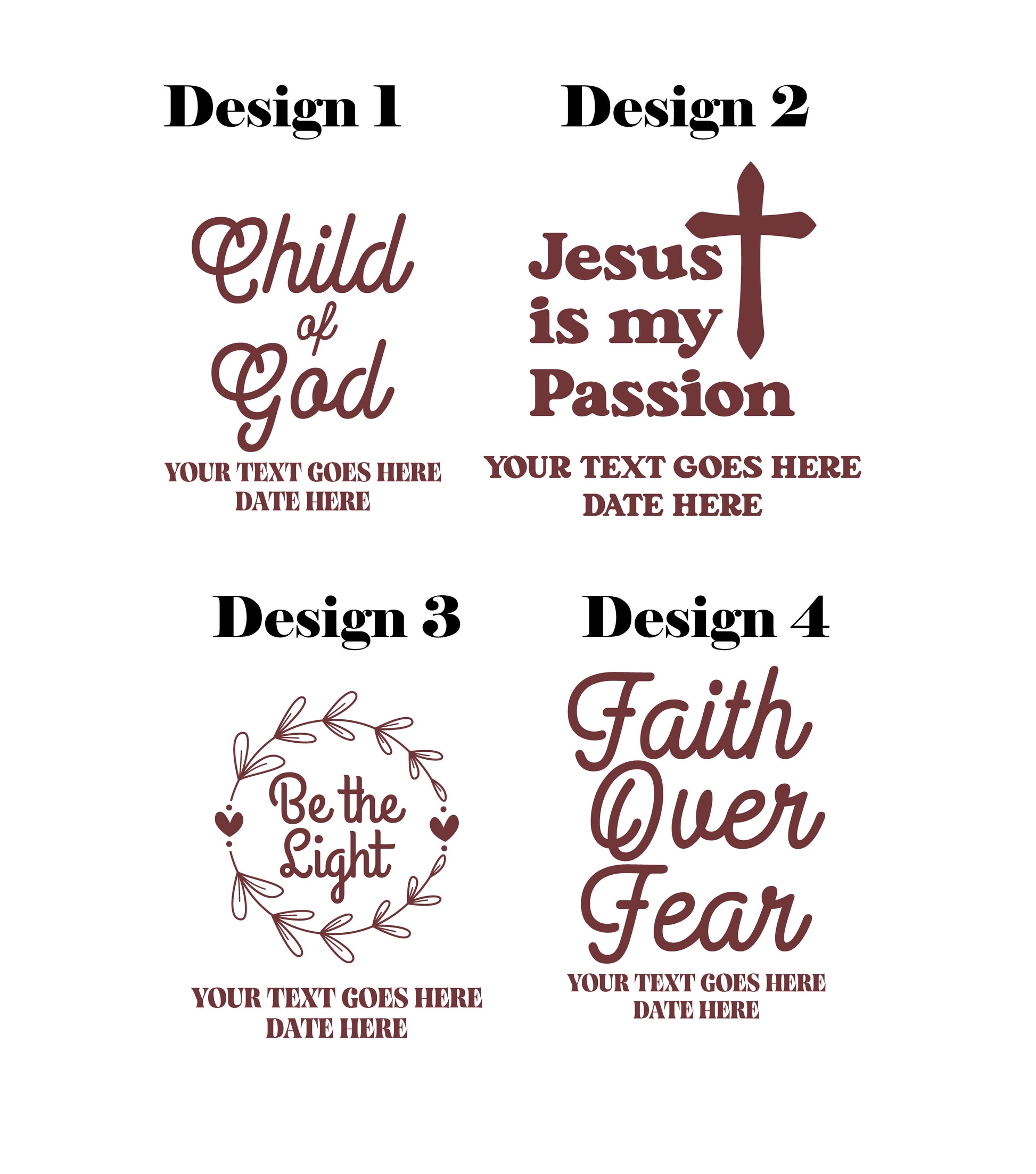 Christian Custom Bible Cover With Verses