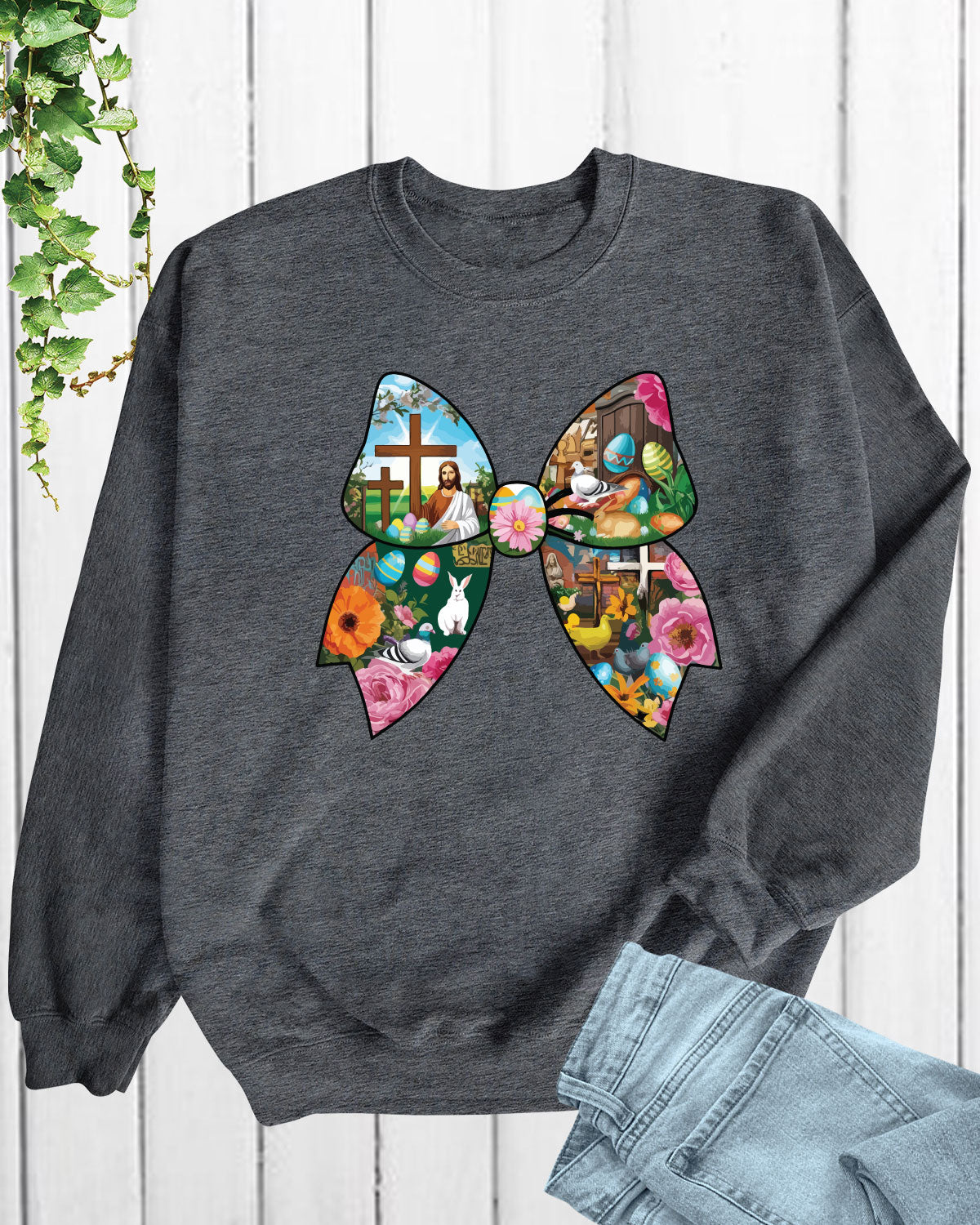 Christian Easter Coquette Bow Women's Long Sleeve T Shirts