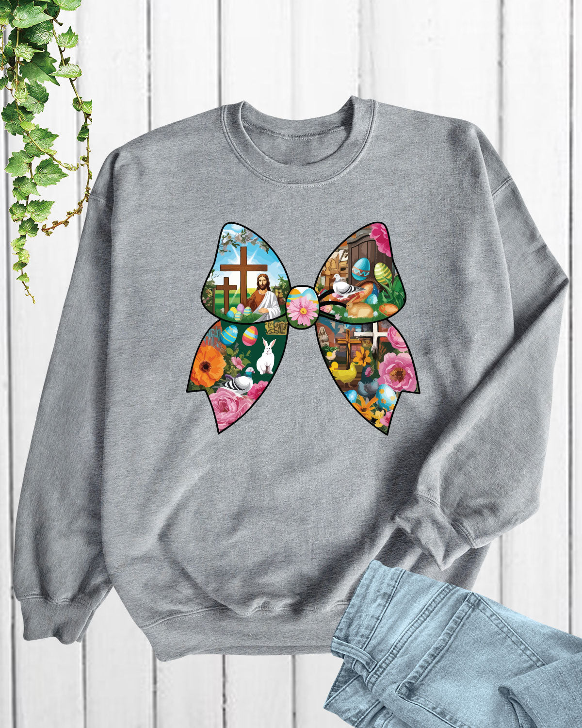 Christian Easter Coquette Bow Women's Long Sleeve T Shirts