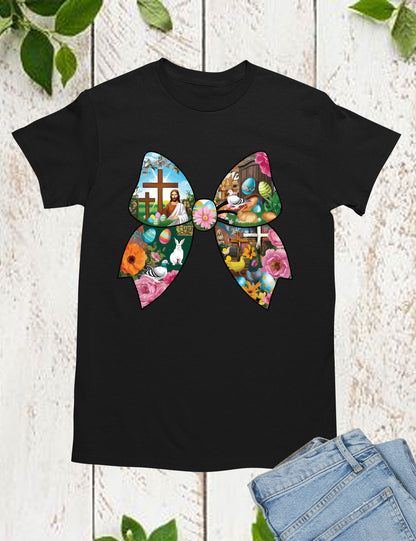 Christian Easter Coquette Bow Women's Long Sleeve T Shirts