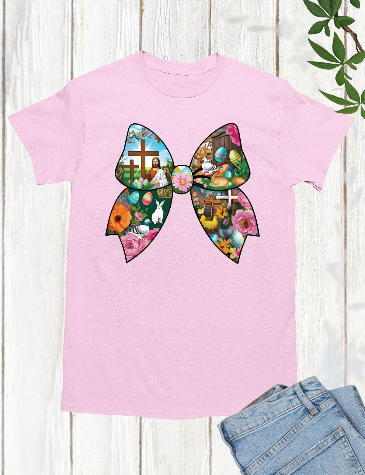 Christian Easter Coquette Bow Women's Long Sleeve T Shirts