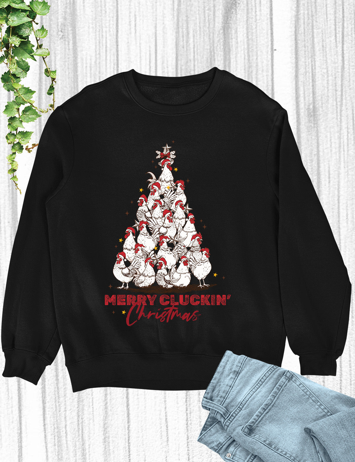 Merry Cluckin Christmas Hoodie