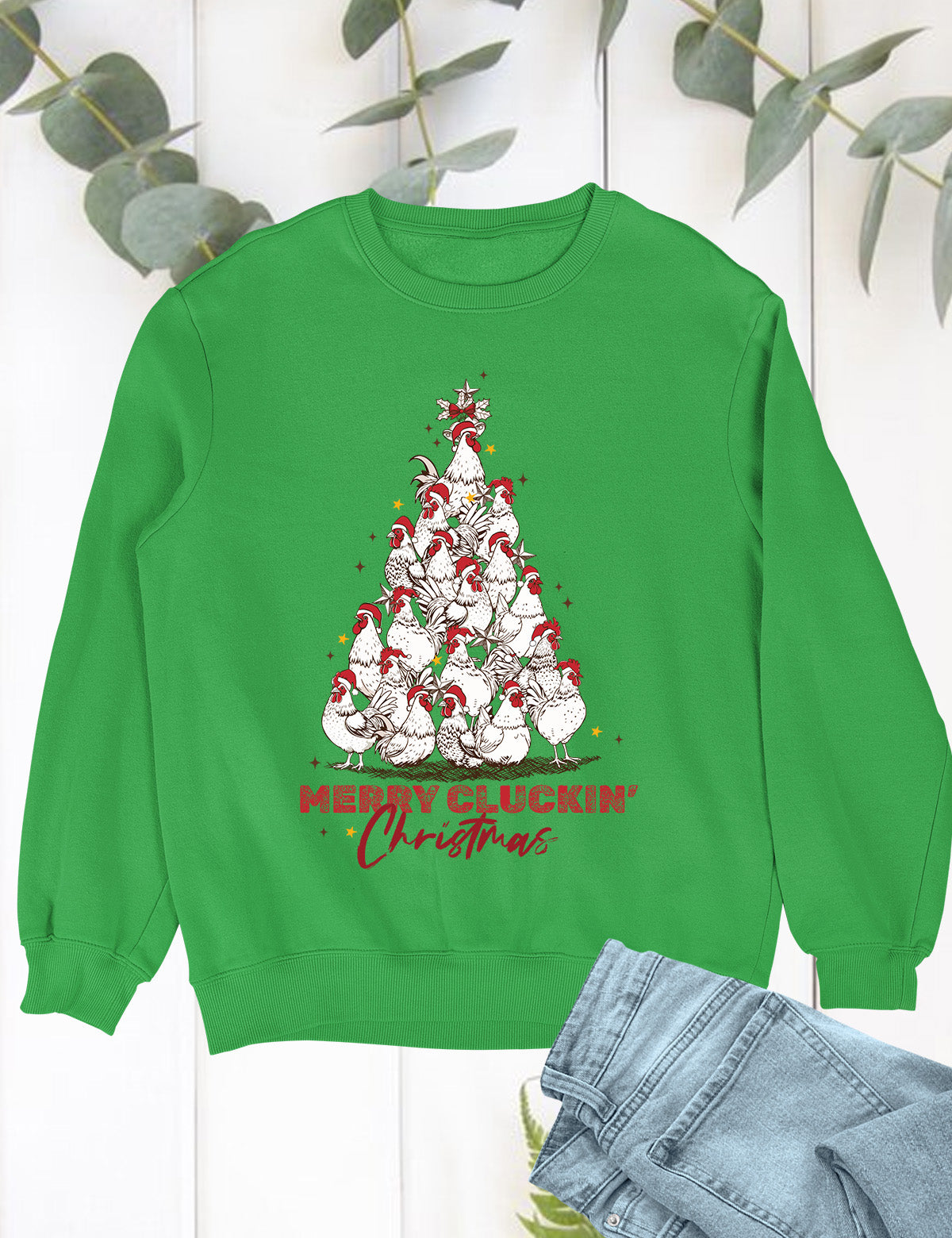 Merry Cluckin Christmas Hoodie