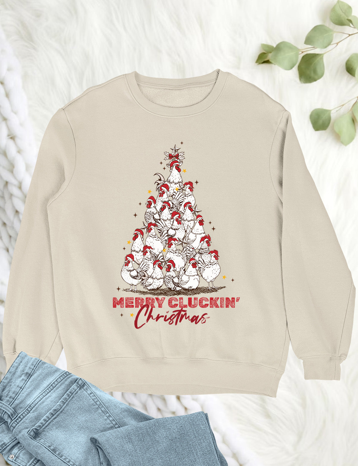 Merry Cluckin Christmas Hoodie