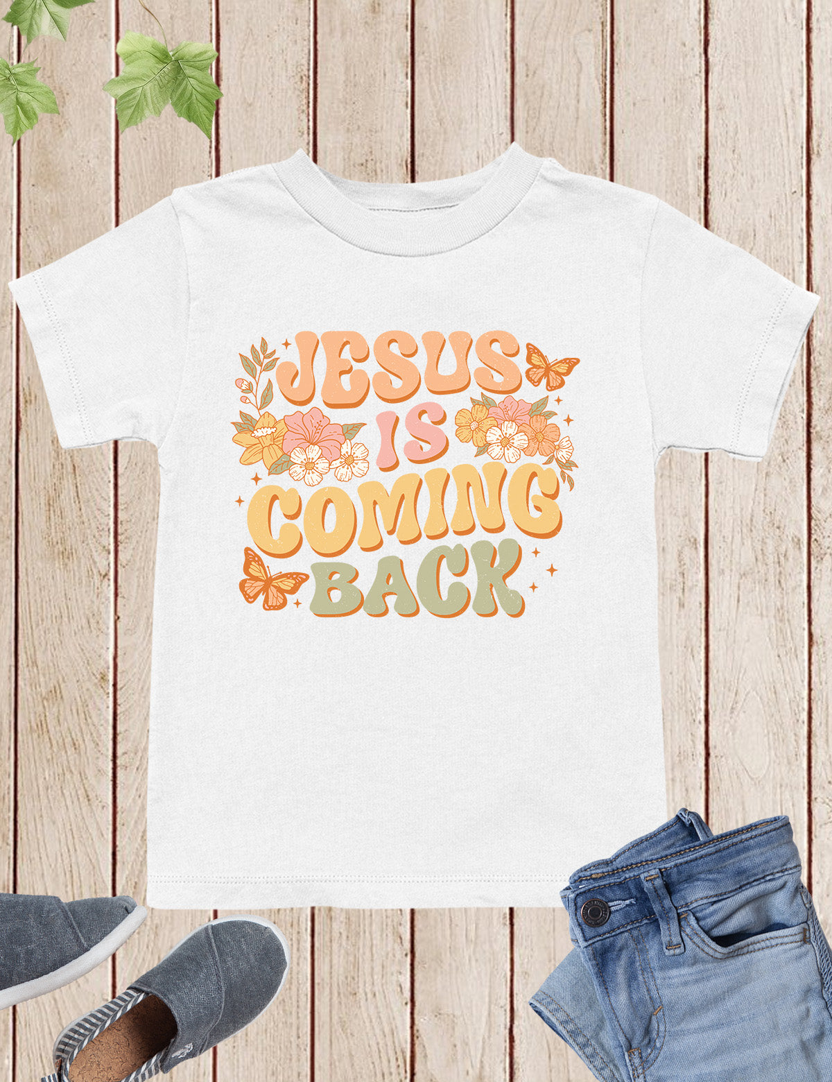 Jesus is Coming Back Scripture Kids T Shirt