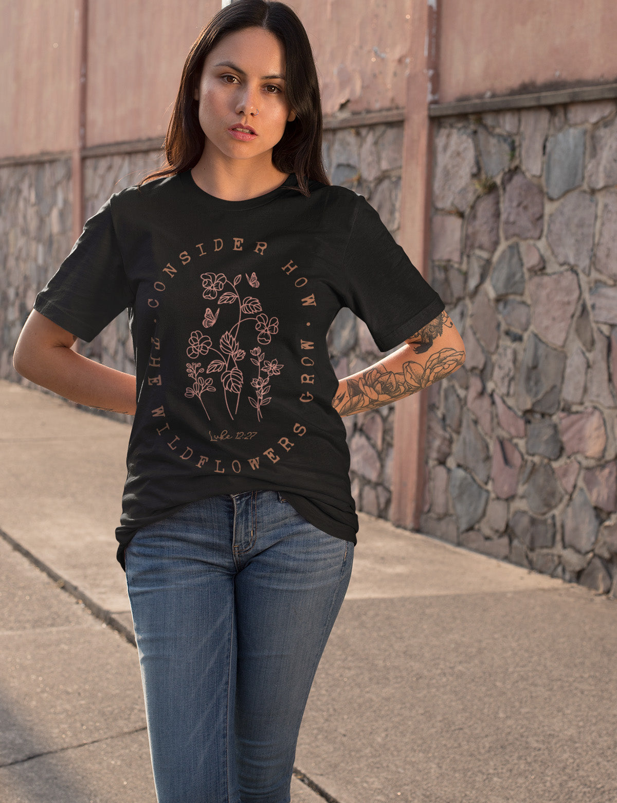Consider How The Wildflower Grow Luke Verse Shirt