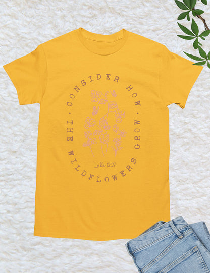 Consider How The Wildflower Grow Luke Verse Shirt