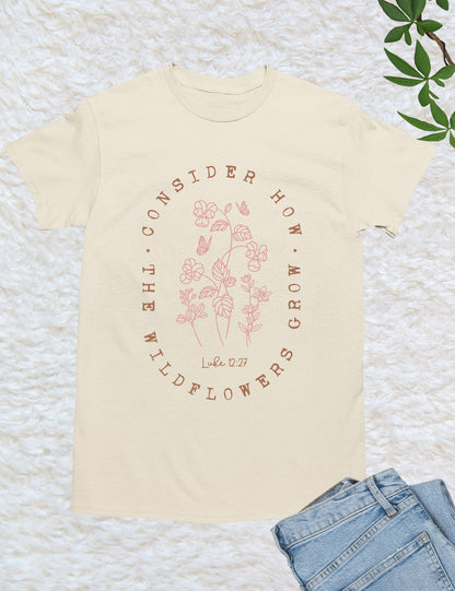 Consider How The Wildflower Grow Luke Verse Shirt