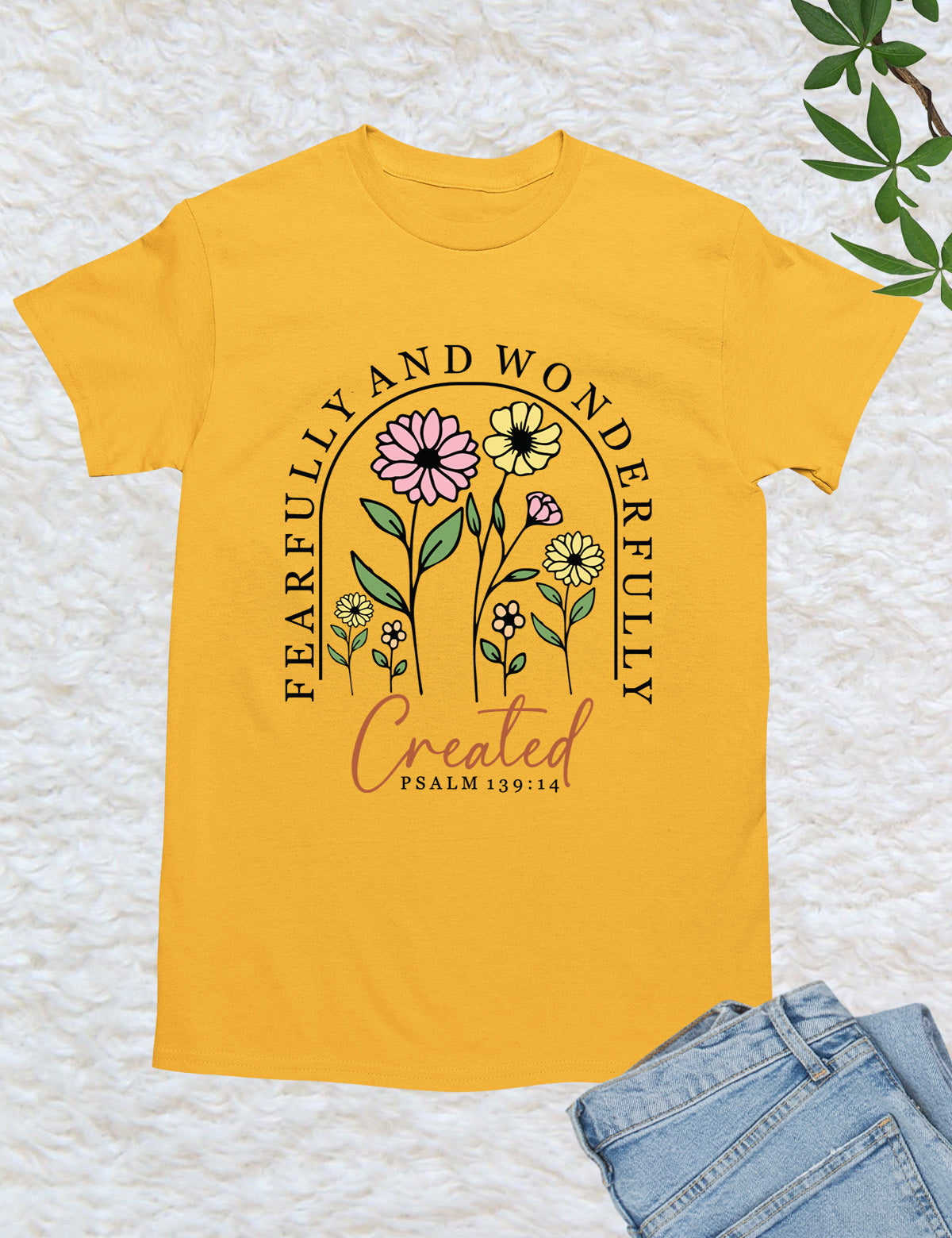 Fearfully and Wonderfully Created Floral Shirt