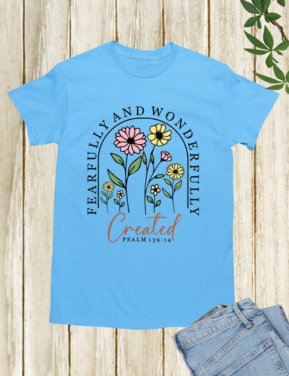 Fearfully and Wonderfully Created Floral Shirt