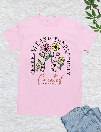 Fearfully and Wonderfully Created Floral Shirt